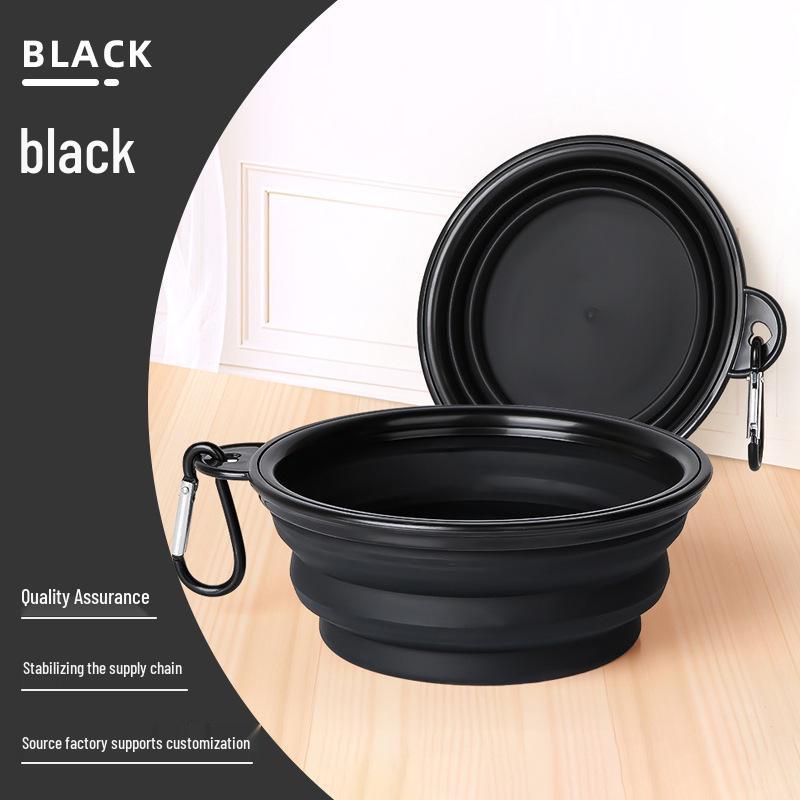 

Portable TPE Pet Travel Bowl - Square, Retractable, and Foldable for Outdoor Water Use Small 350ml with Buckle