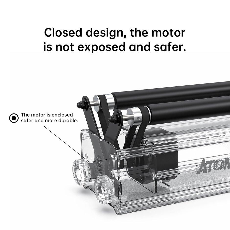 Buy Laser Rotary Roller For ATOMSTACK R3 Laser Engraver Y-Axis Rotary ...