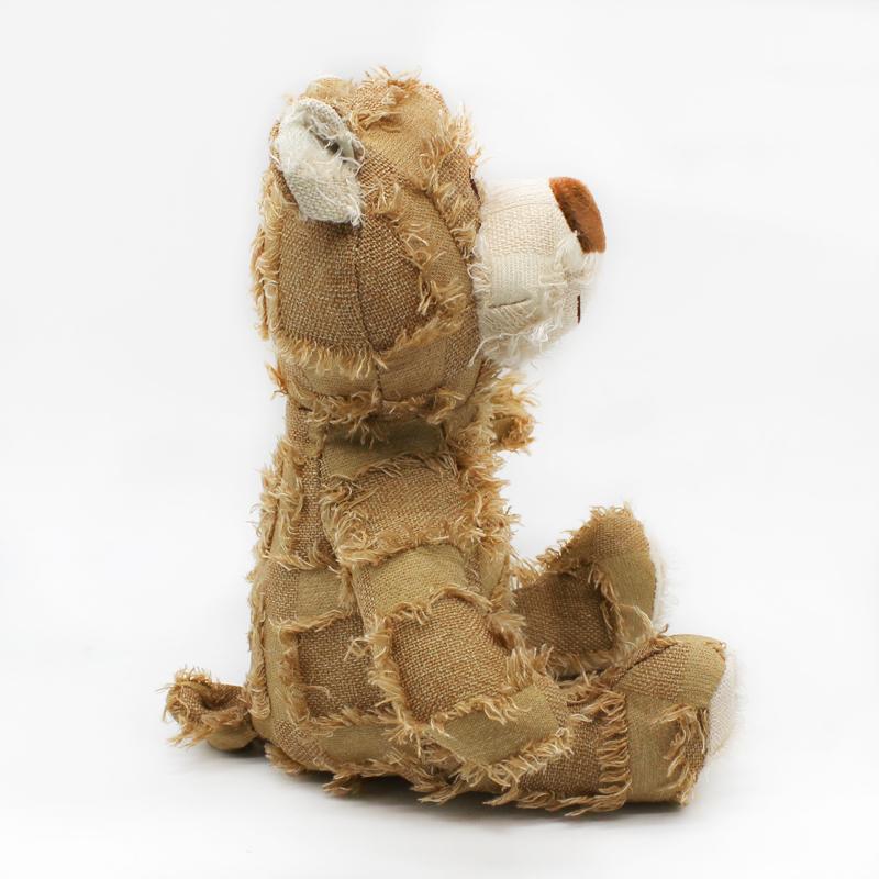 Plush Squeaky Beggar Bear Puppy Dog Toy Bite Resistant Pet Toys for Small Medium Dogs French Bulldog Beagle Mascotas Accessories