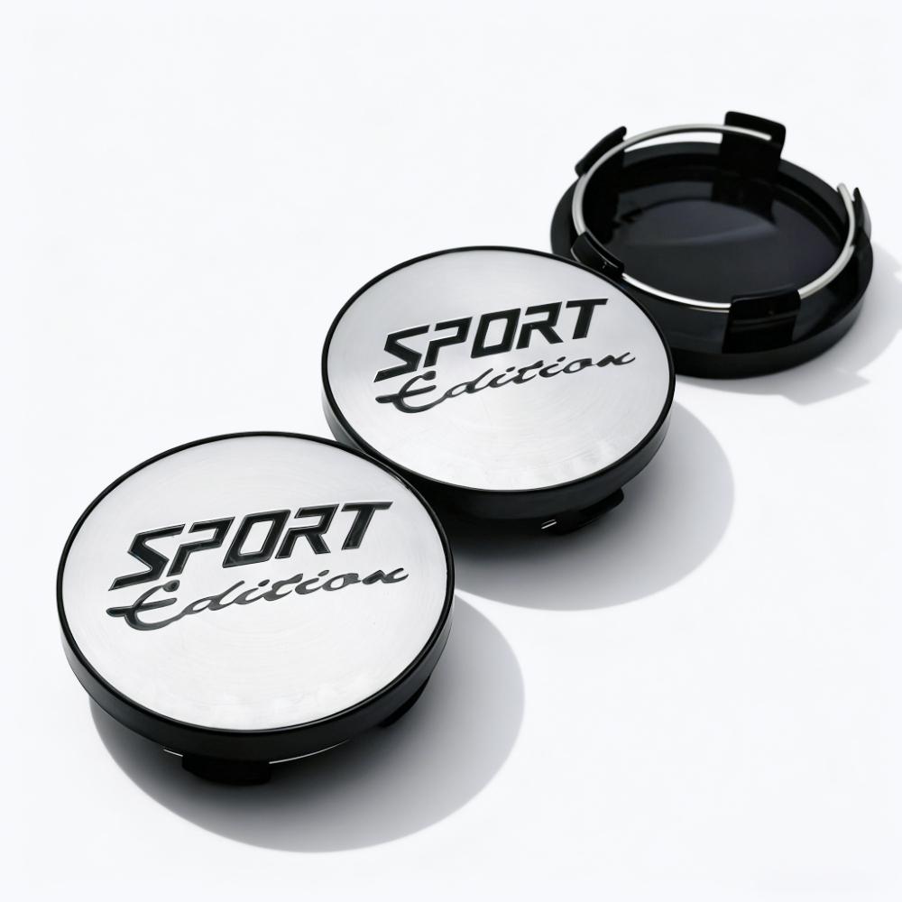 4pcs Sport Edition Logo Emblem Car Wheel Center Caps O.D 58MM 54MM Wheels Hub Cap Rim Hubcaps Dust Cover Replace Car Accessories