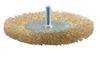 Vorel Disc Brush 100Mm With Shank, Crimped Wire 06986