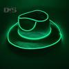 Light Up Cowgirl Hat Wireless Neon Western LED Cowboy Cap Luminous Flashing Light Bar Hat for Halloween Party Supplies