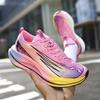 Youth Autumn Running Shoes, Primary and Secondary School Students Mesh Carbon Plate Real Explosion Shock Absorption Sports Non-slip Running Shoe