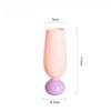 Modern Middle Ancient Cream Color Red Wine Glass Simple Tulip Fresh Ins Milk Drink Juice Cup Household Tall Water Cup