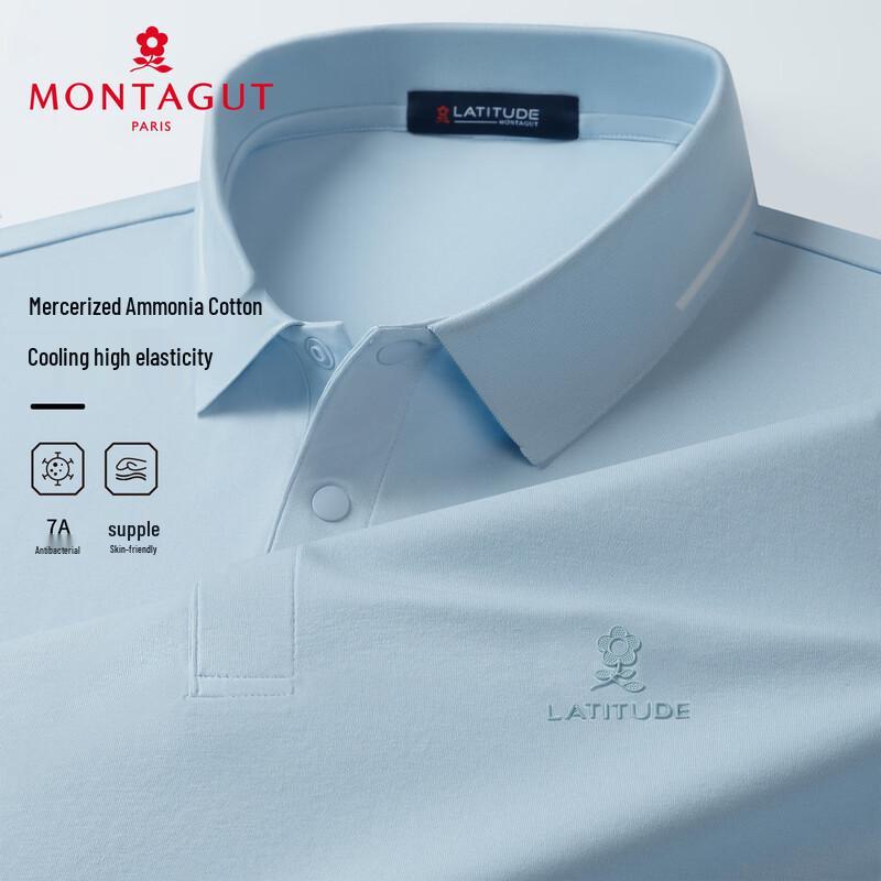 MONTAGUT Men s Mercerized Cotton Polo Shirt 52