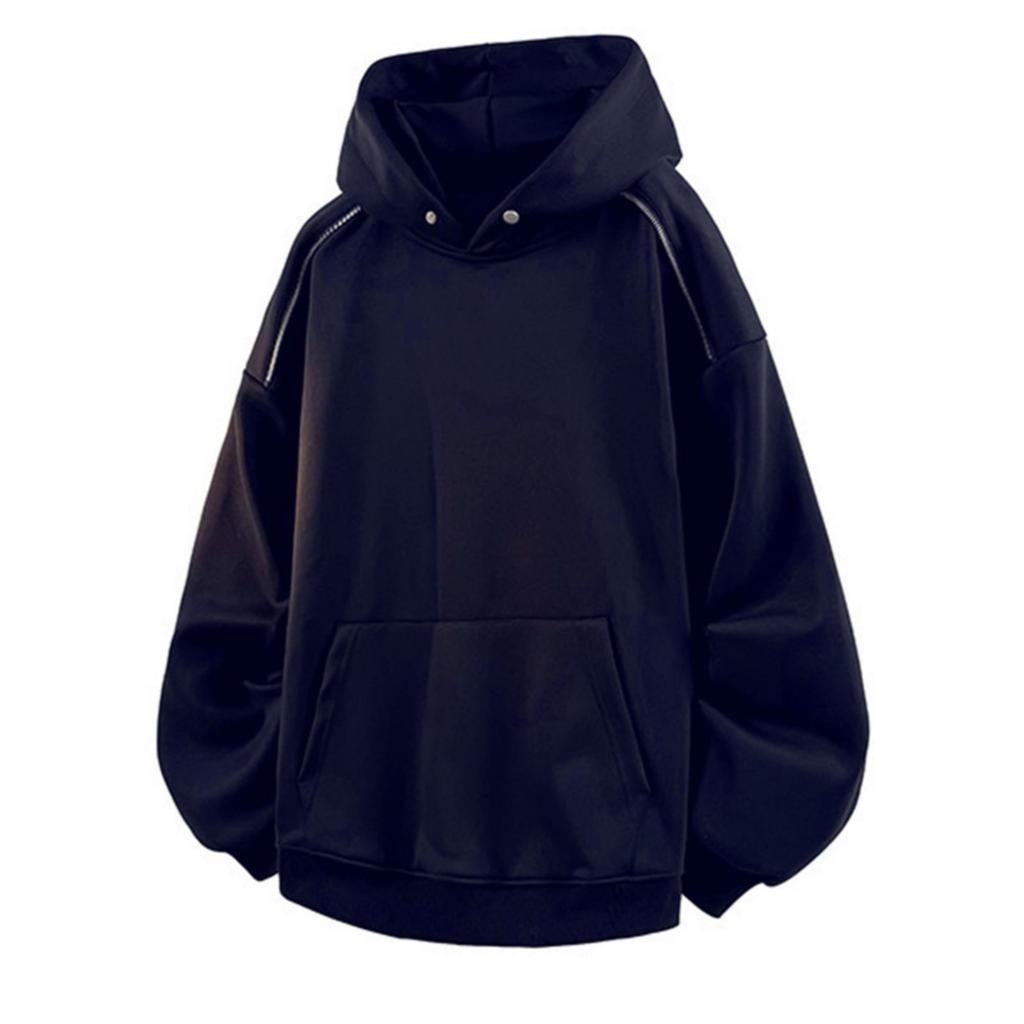 Felpa con cappuccio da uomo, larga, colorata, con cappuccio, taglia grande, alla moda, casual, sportiva, felpa con cappuccio, giacca