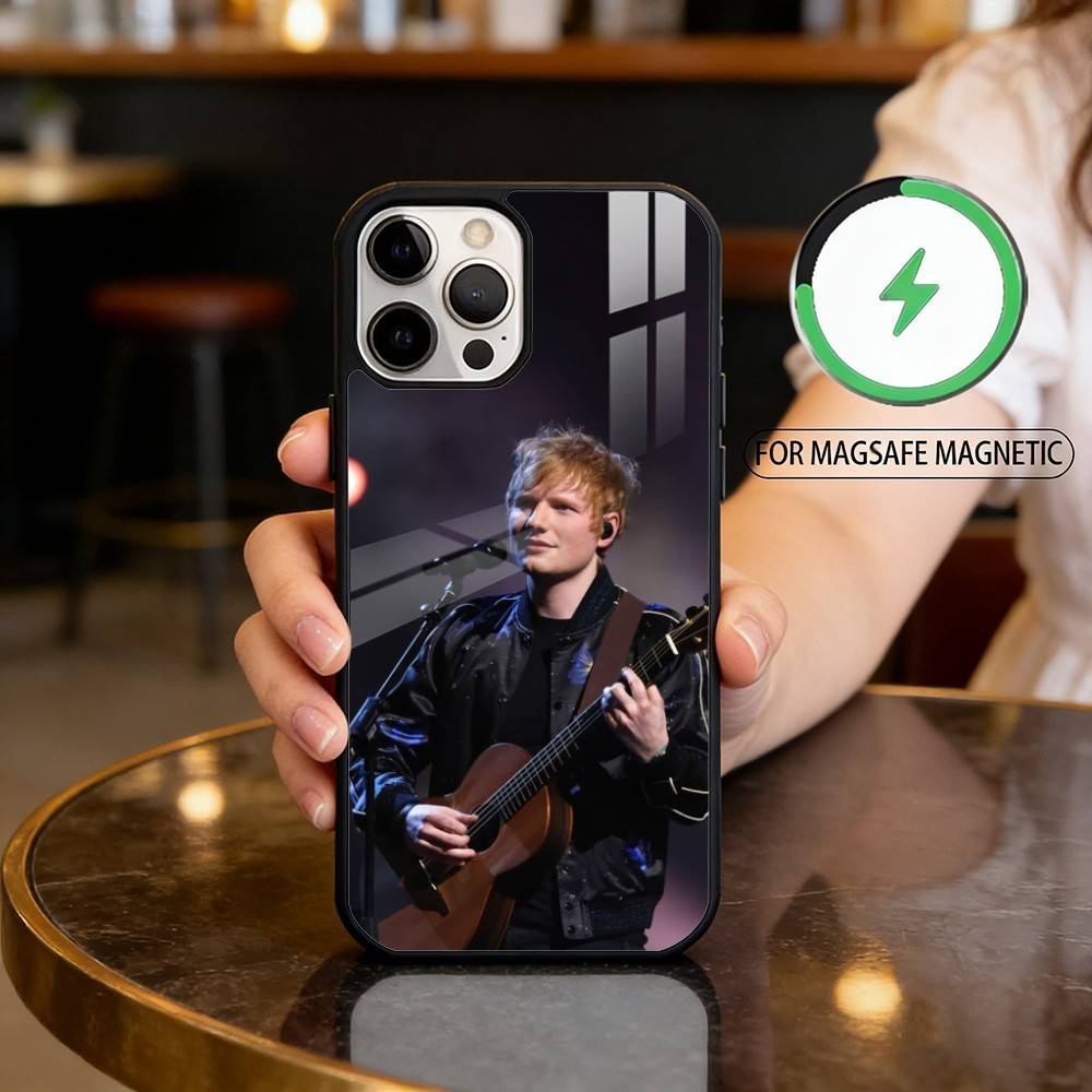 Singer E-Ed S-Sheeran Phone Case For iPhone17,16,15,14,13,12,11 Plus,Pro Max Magnetic For Magsafe Wireless Charging