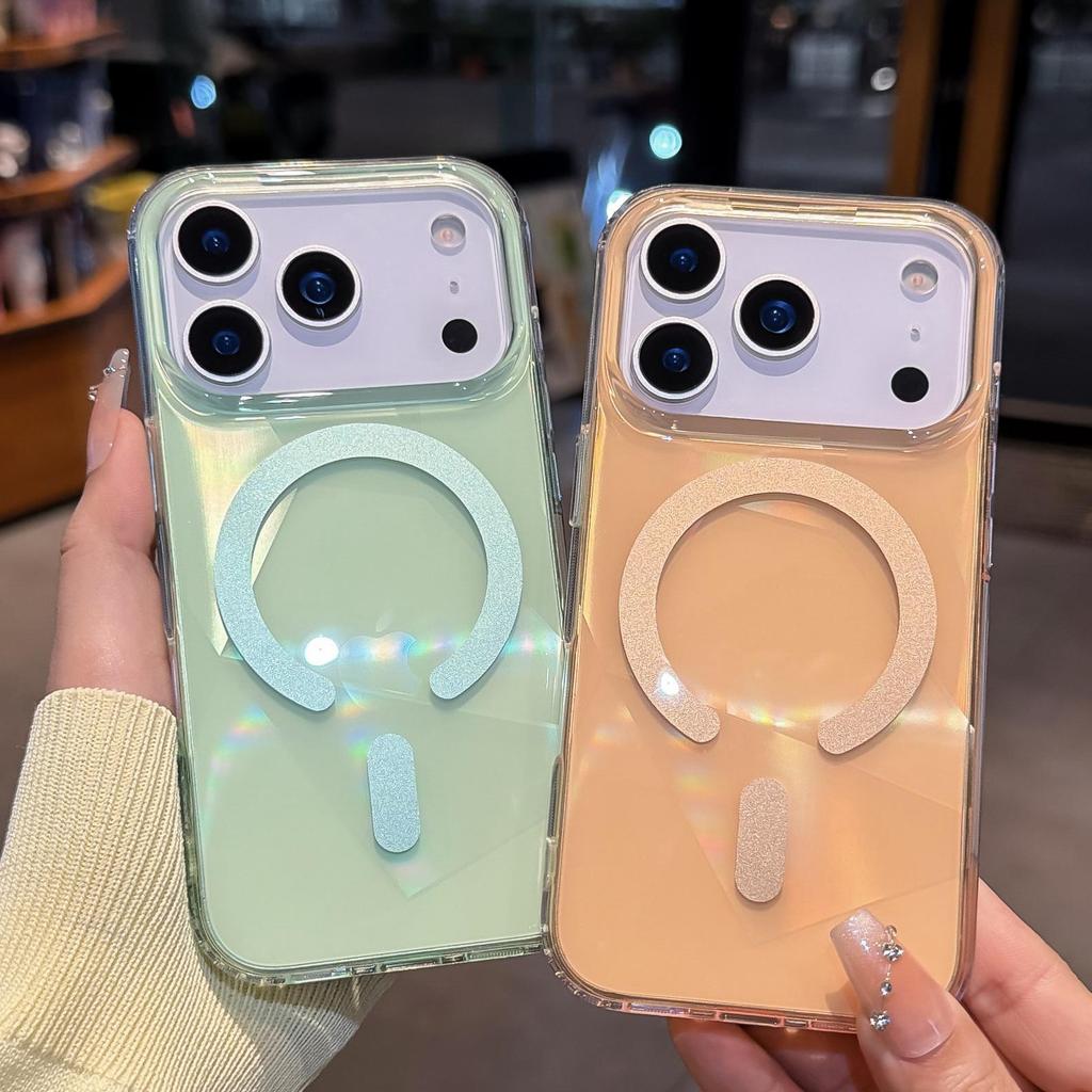 Neon Gradient Magnetic Protective Case for iPhone 17 Pro Max, Apple 16, Summer N52.