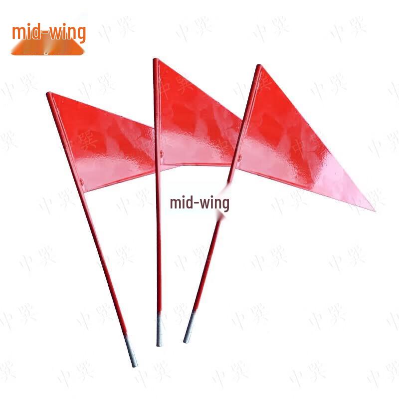Red Triangle Iron Sports Flag