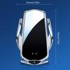 Smart Sensor Car Phone Wireless Charger 15W Fast Charging Auto-Clamping Car Phone Holder For Phone And All Enable