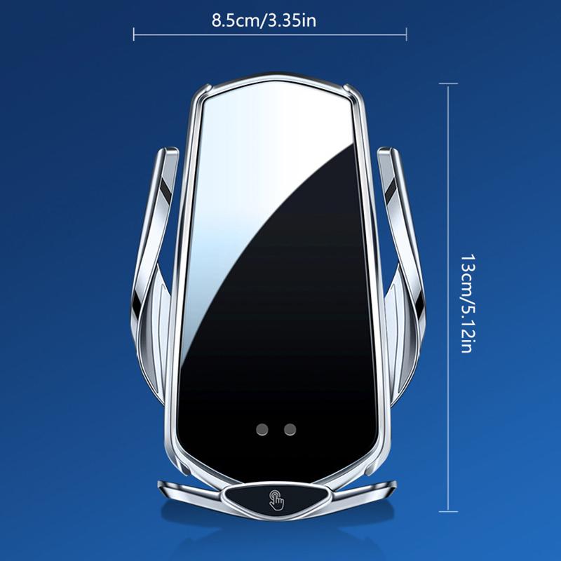 Smart Sensor Car Phone Wireless Charger 15W Fast Charging Auto-Clamping Car Phone Holder For Phone And All Enable