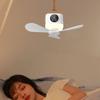 LED Light Ceiling Fans with Lights 3600/7200mAh Rechargeable Ceiling Fan  Tent Canopy