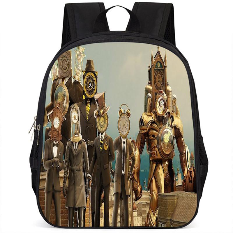 Fashionable Skibidi Toilet Kids Backpack Large Capacity Nylon Bag Unisex Design