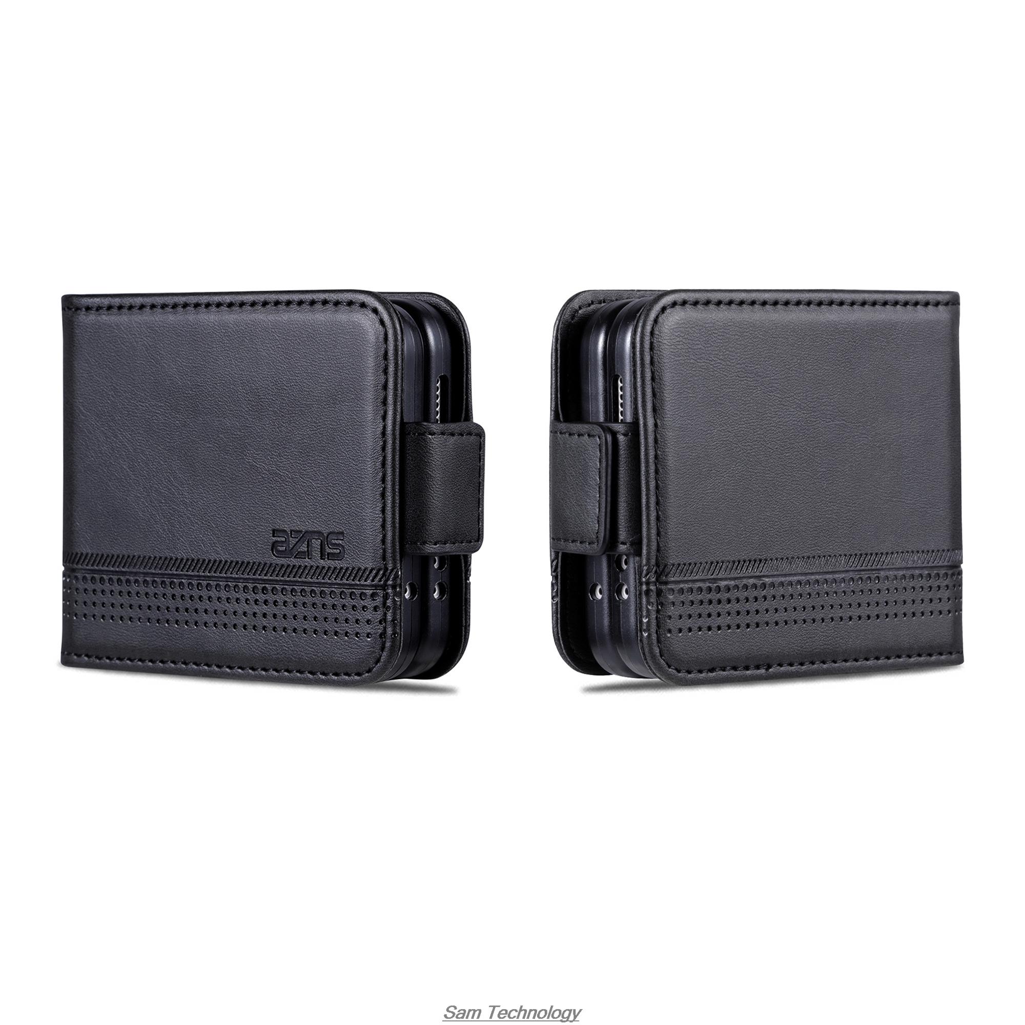 

Роскошный магнитный адсорбционный кожаный чехол для Samsung Galaxy Z Flip 6 / Z Flip6 Flip Cover Защитный чехол Fundas Coque for Galaxy Z Flip 6