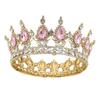 Queen Alloy Full Circle Crown Decoration Accessories Adult Wedding Hair Crown Children's Rhinestone Tiara Crown