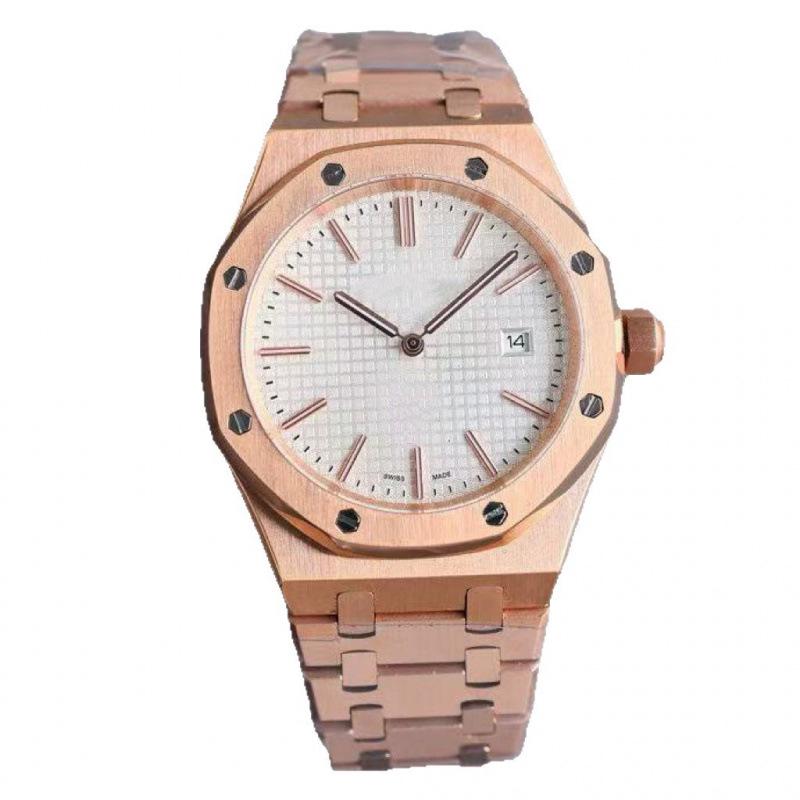 Daniel Roth Royal Oak Automatische Stahluhr mit achteckigem Bullauge-Zifferblatt für Herren