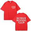 2026 New Sunday Running Club Graphic T Shirts Men Women Sport Fashion Short Sleeve Cotton Casual Summer T Shirt Streetwear