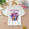 K-pop Demon Hunters White T-shirts for Girls Anime Cartoon Cute Short Sleeved Shirt Children Summer Fashion Sweet T-shirt Gifts