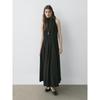 Masimodutti Halterneck Bow Detail Knee-Length Dress