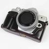 For Olympus OM-D E-M10 Mark IV Camera Case Leather Bottom Case Easy To Replace Battery