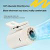 Clip-On Car Fan 360° Rotatable 100 Speed Rechargeable Portable Cooling Fan for Indoor Outdoor Travel Camping Office Use