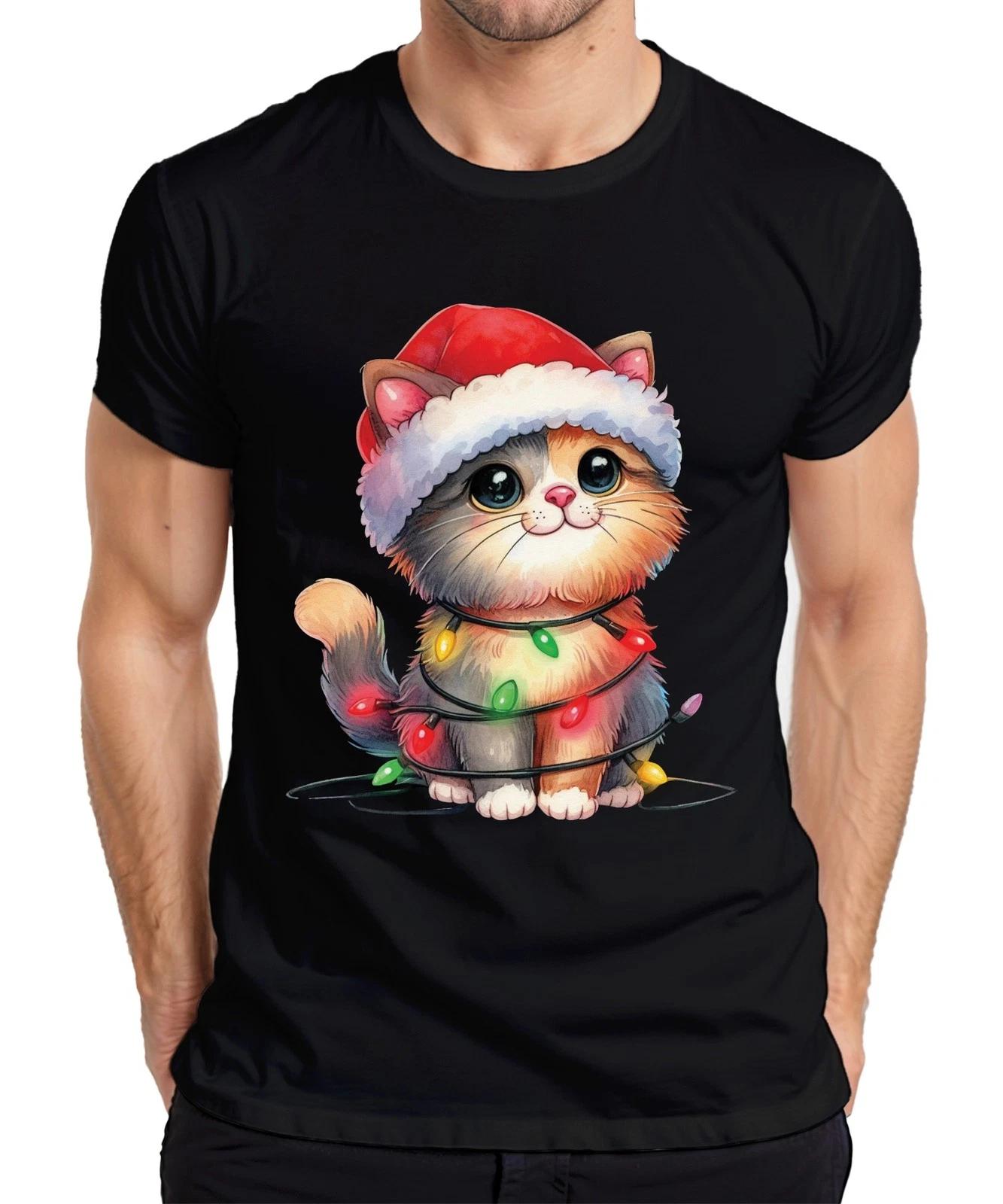 Katze Lichterkette Katzenliebhaber - Weihnachten Weihnachtsgeschenk Christmas He XXXXL