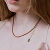 Gold Sand Gem Necklace