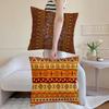 Tribal Style Indian Ethnic Pattern Cushion Cover Linen Cushion Cover Soft Decorative Case For Sofa Home Decor