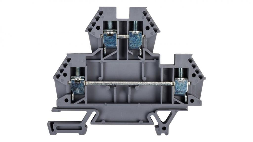 2-Tier Busbar Connector 4Mm2 Grey Euro 43550