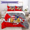 US Cremonese Pattern Bedding Uilt Set Uilt Cover Pillowcase Home Decoration Birthday Gift (1 * Duvet Cover + 2 * Pillowcase Without Core)234
