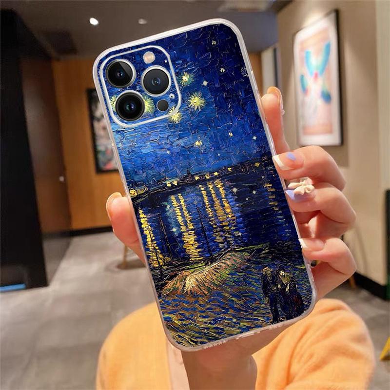 Vincent Van Gogh Art Phone Case For iPhone 17 Pro Max Air 16 15 14 13 Pro Max 15 16 Pro 15Plus