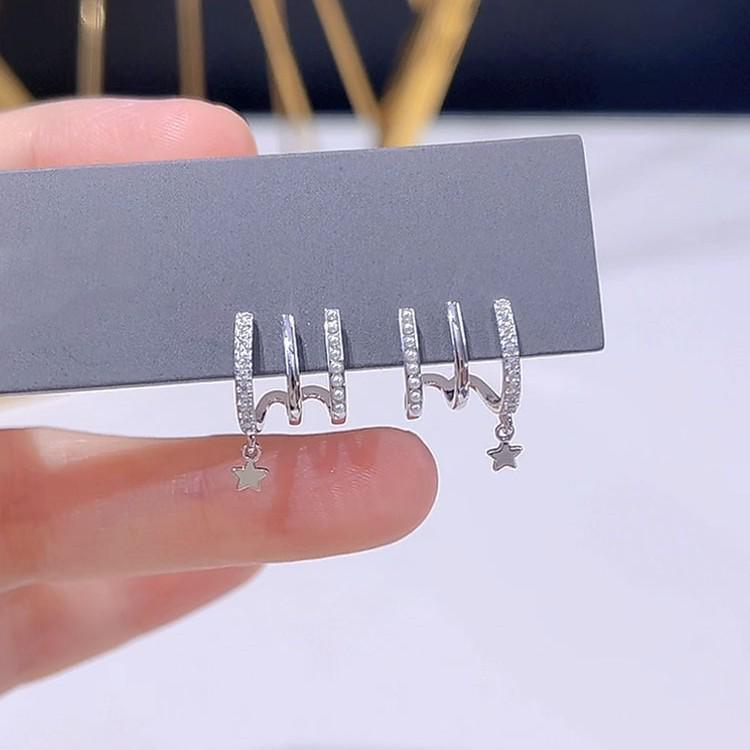 Silver Needle Resin Flower Tassel Earrings: Vintage, Versatile, Light Luxury Fashion Jewelry for Women