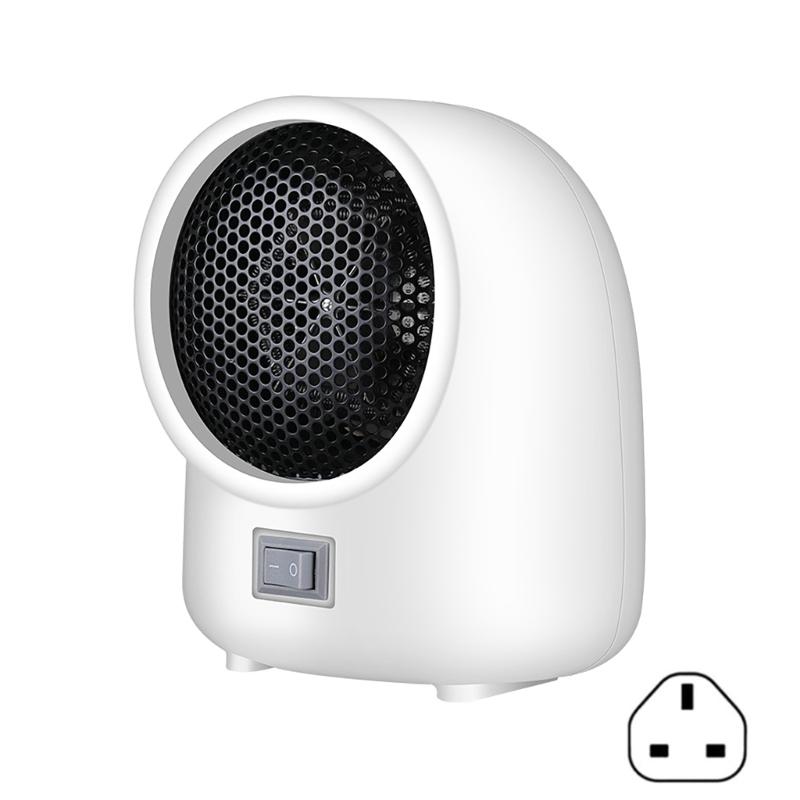 Tichý přenosný topný přístroj 500 W, topidlo do obytných prostor, účinný topný stroj, vhodný pro použití na kancelářském stole a v ložnici