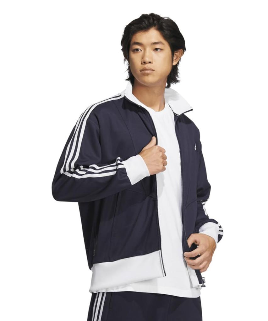 Adidas Pack Track Legend Ink Size 3-Stripes Loose-Fit Jacket, JUH41, Men's (IX2723), J/S