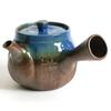 Large Banko Ware Teapot [Large Capacity Yet Lightweight / 460ml] Large-Flower Teapot, Made In Japan, Kitsusako Style, Serves 3, Deep-Steamed Teapot, B