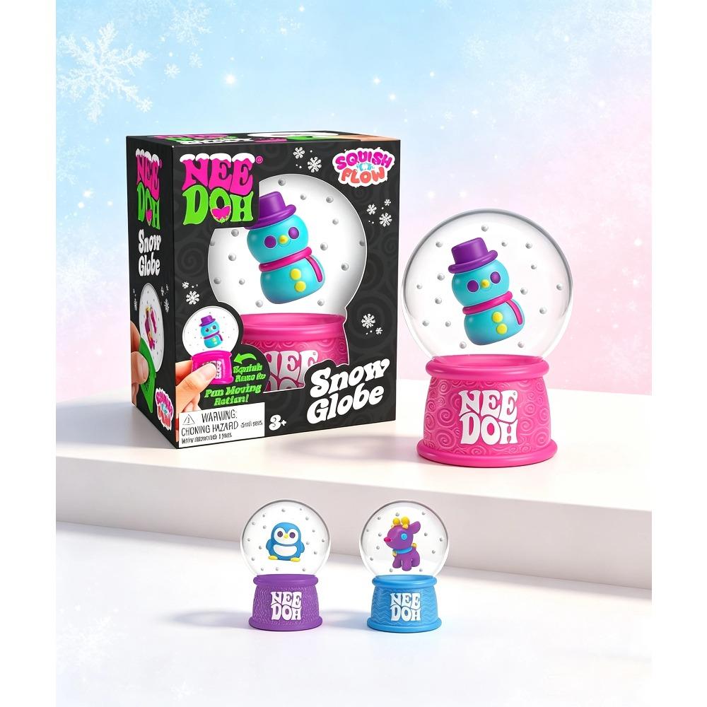 New Product NeeDoh Squish Flow Snow Globe Crunch Crunch Stress Relief Toy Squeeze Toy Nice Cube Sensory Toy for Adults Gifts