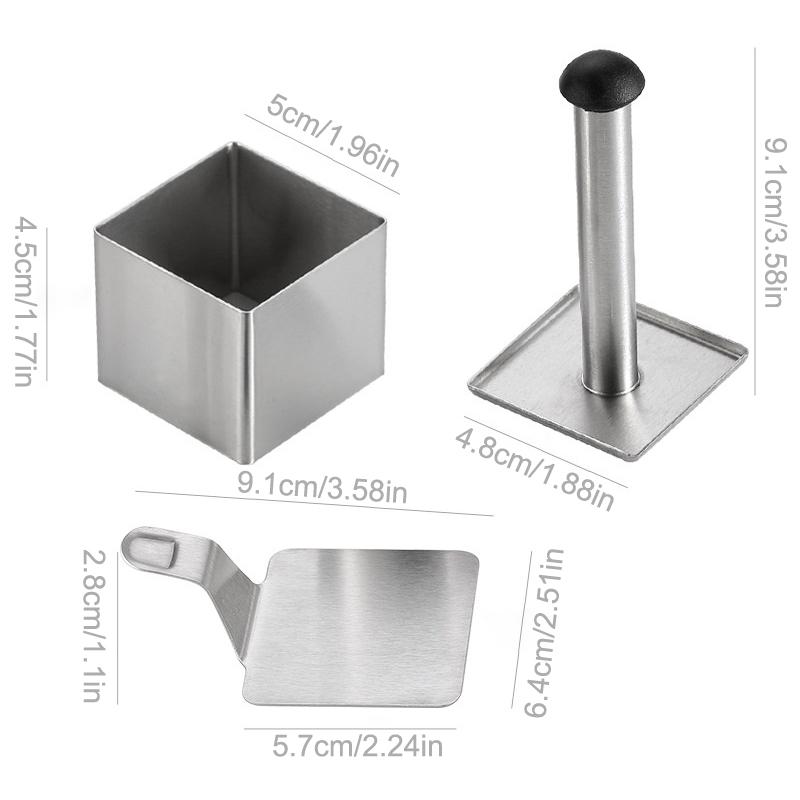 Forma do ryżu ze stali nierdzewnej 304, gospodarstwa domowego, spożywcza, forma do sushi, forma DIY do jedzenia uzupełniającego dla dzieci, narzędzia do sushi