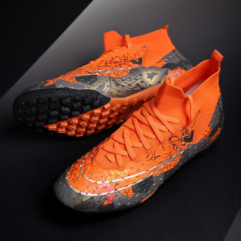 New Long-nail Football Shoes for Men and Children, Adult Large-size High-top Sports Football Shoes, Broken Nails for Women