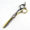 XGL-88 Black Gold Hairdressing Scissors Set: Straight, Serrated, Thinning Scissors for Barber Shops