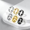 Unisex 18K Electroplated Punk Style Self-Defense Ring with 3 Studs