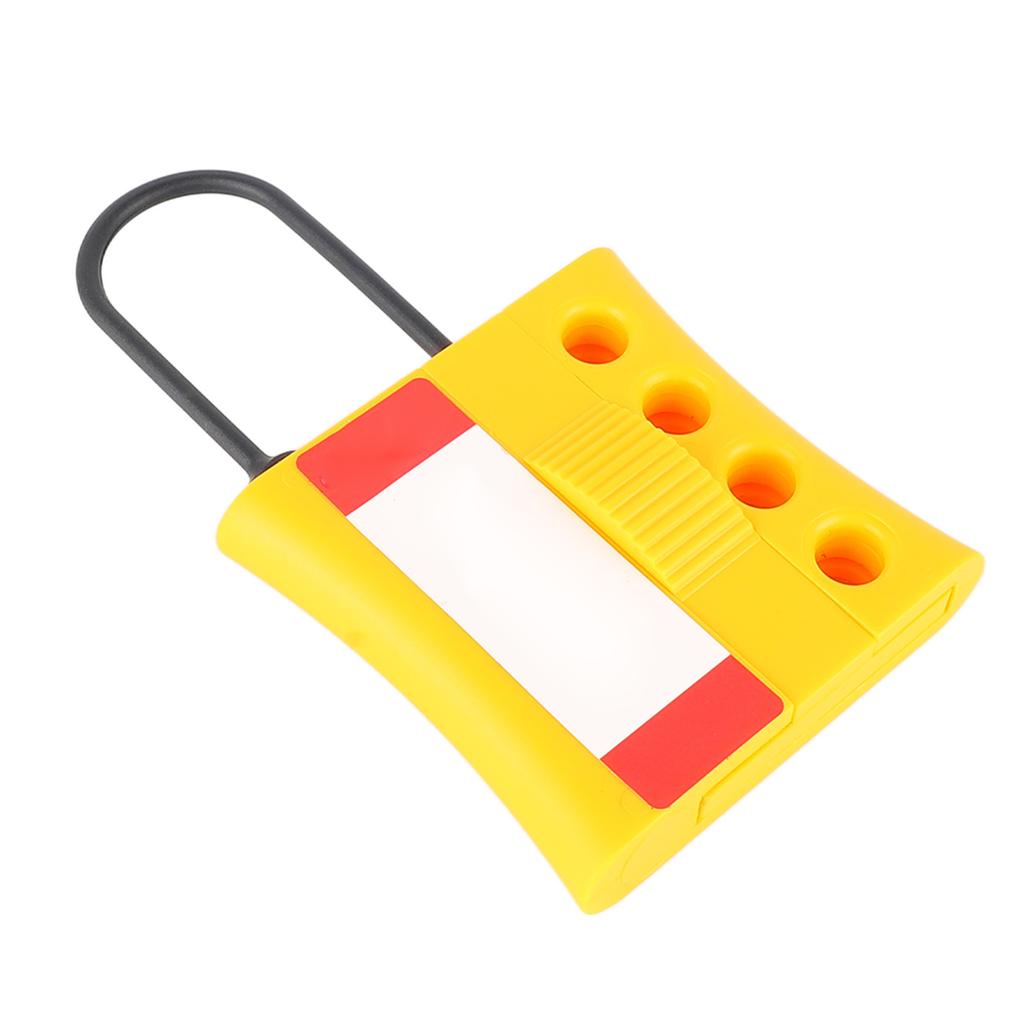 4 Holes Tagout Lockout Hasp Multi Function Insulated Secure Locking Tamper Proof for Padlocks