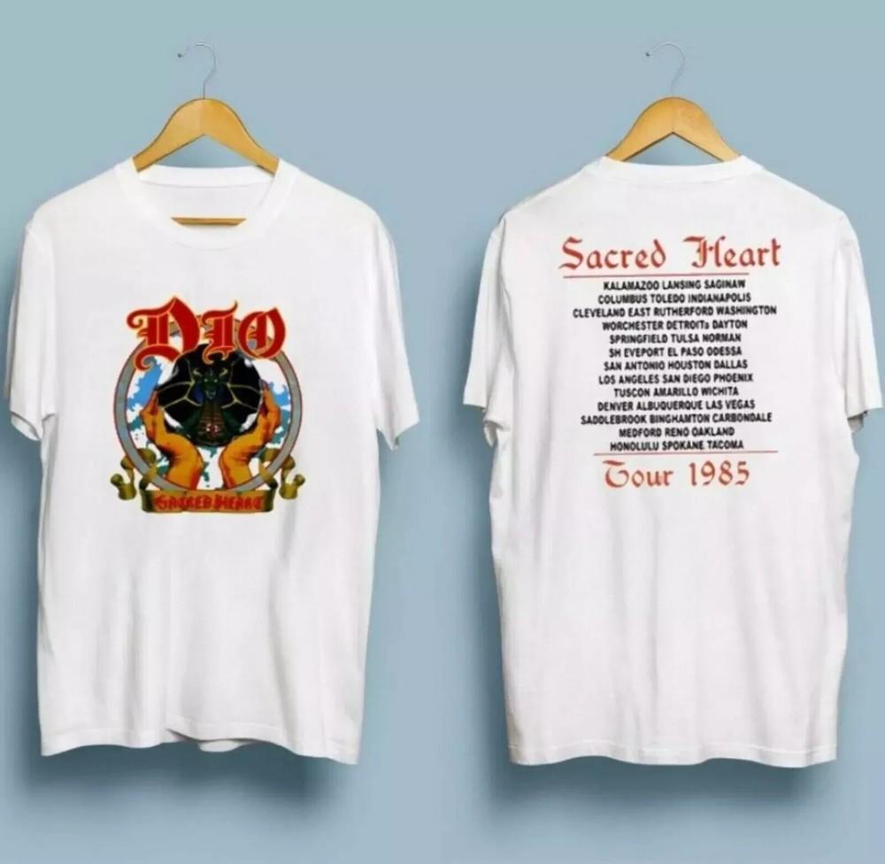 Dio Vintage Design Sacred Heart Tour 1985 T Shirt Size S5XL Unisex T-Shirt L