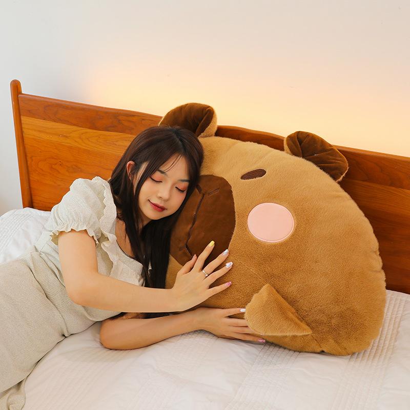 Ugly Cute Capybara Sofa Bedside Pillow Kapibara Throw Pillow Office Nap Pillow
