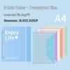 A4 Transparent Loose-Leaf File Folder