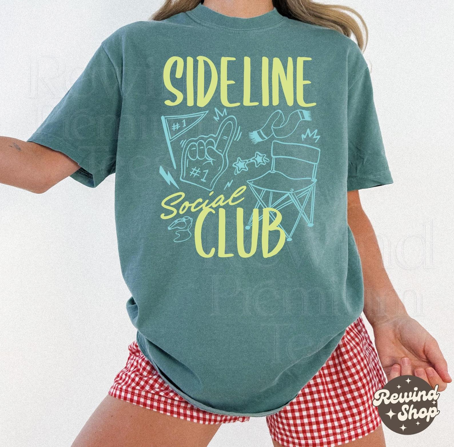 Sideline Social Club Comfort Colors TShirt - Baseball Mom Shirt - Game Day Shirt - Sports Mama Tshirt 2XL