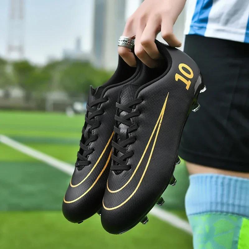 Men Adult Ultralight Soccer Shoes Kids TF/FG Training Football Boots Outdoor Sports Shoes Futsal Professional High-quality Match