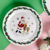 Kreativ Jul Keramisk Tallrik Porslin Lyxig Restaurang Biff Pastatallrikar Hemma Läckra Rätter Sopptallrik Utsökta Muggar
