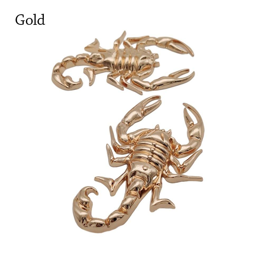 

2 шт. Наклейка на автомобиль из цинкового сплава 3D Наклейка на задний багажник Прочные автомобильные аксессуары Окно золотой