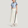 Adidas Originals Loose Fit Striped Drawstring Casual Long Skirt Women skirts KX7987