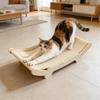 Big Size Scratch Pad And Relaxation Bed Combined Sisal Top Wooden Bottom Comfortable For Large Animals